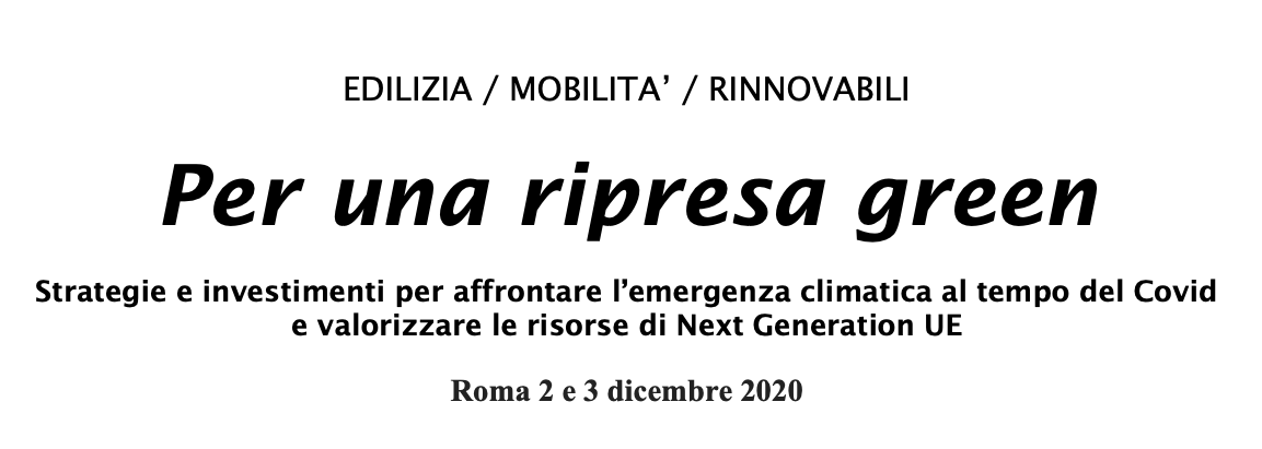 Per una ripresa green: strategie e investimenti per affrontare l’emergenza climatica nel post Covid